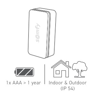 Intrusion sensor battery powered and suitable for in and outdoor use